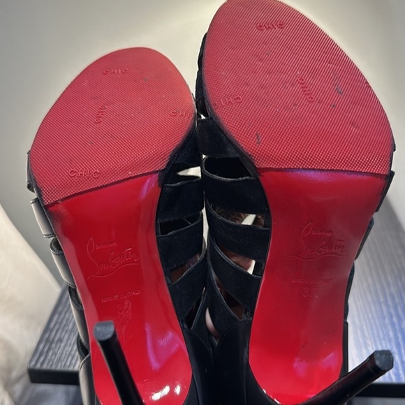 Christian Louboutin open toe booties - Picture 5 of 5